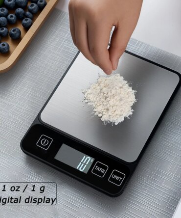 10kg Kitchen Scale LCD Digital Display Electronic Table Scale Baking Gram Weight Scales For Personal Healthy Diet Food Scale