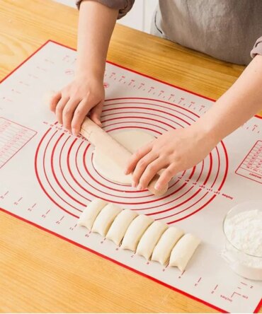 UNTIOR 1PCS Silicone Baking Mat Kneading Pad Dough Mat Pizza Cake Dough Maker Kitchen Cooking Grill Non-Stick Gadgets Bakeware