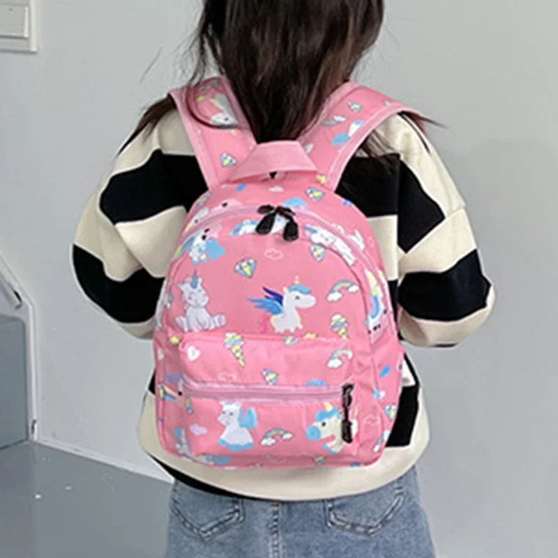 Kids Schoolbag Cartoon Dinosaur Unicorn Pattern Children Backpack Baby Cute Kindergarten Schoolbag Boys Girls Waterproof Bags - Image 4