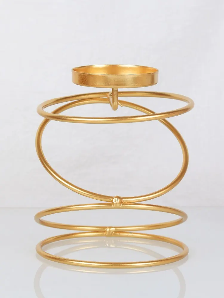 Ins Luxury Style Metal Candle Holders Simple Golden Wedding Decoration Bar Party Living Room Decor Home Decor Candlestick - Image 3