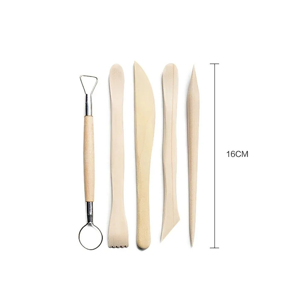 31PCS Art Pottery Supplies for Sculpting, Clay Tool Set Carving Ceramic Tool for Modeling, Ceramics Tools Kits for Pottery Kilns - Image 6