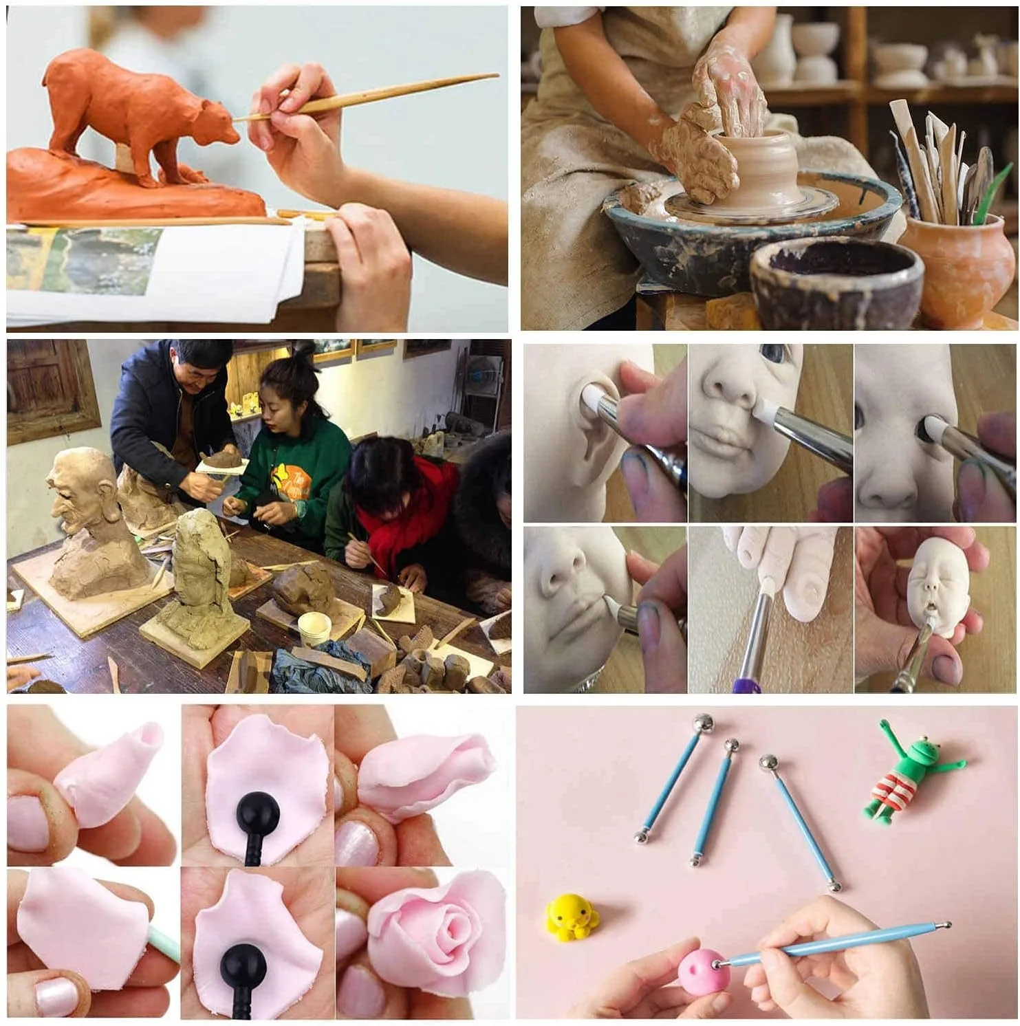 Ceramic Clay Tools Set Modeling Pottery Sculpting Tools Kits for Beginners Professionals Kids After School Ceramics Classes Gift - Image 5