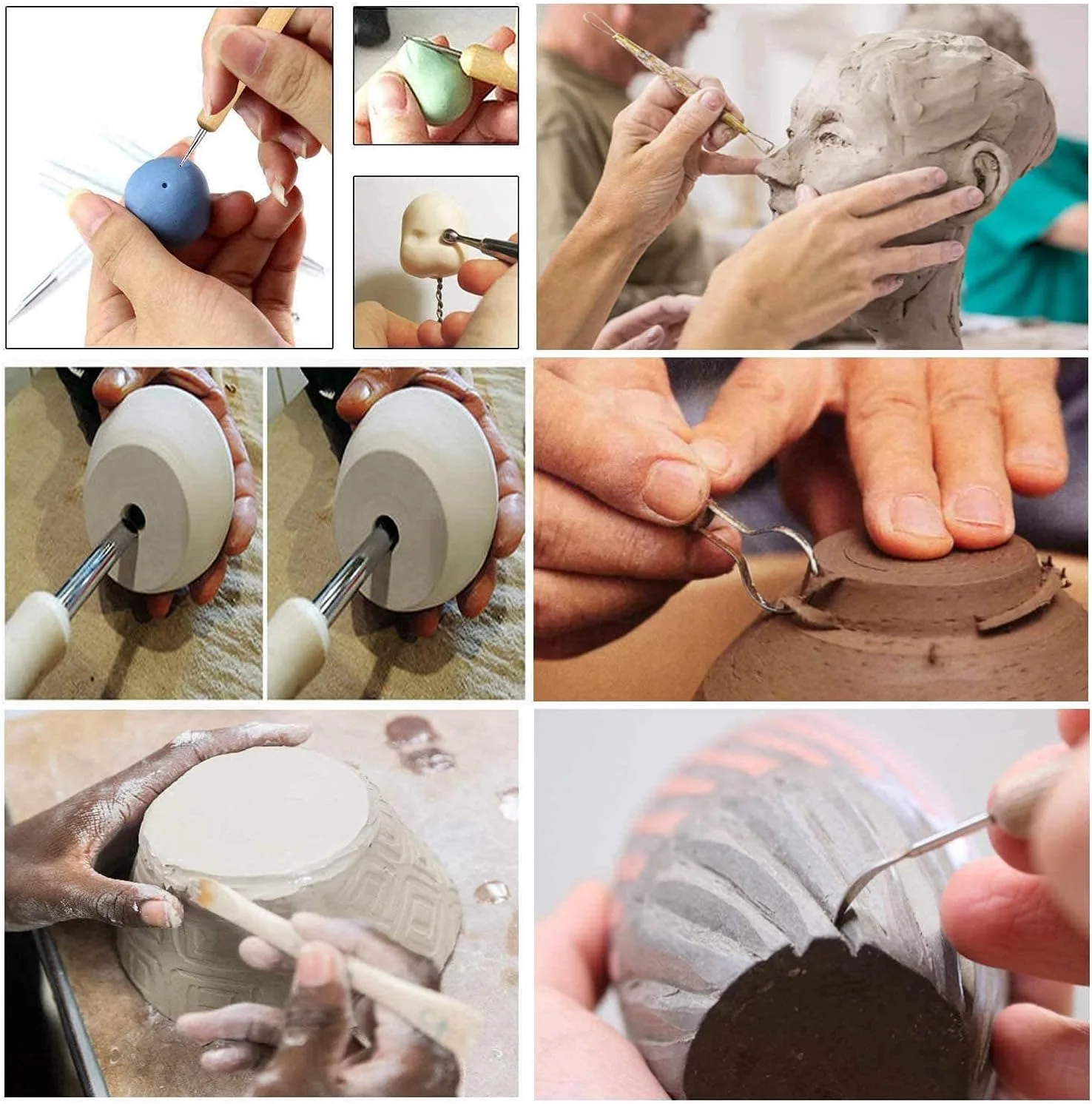 Ceramic Clay Tools Set Modeling Pottery Sculpting Tools Kits for Beginners Professionals Kids After School Ceramics Classes Gift - Image 4
