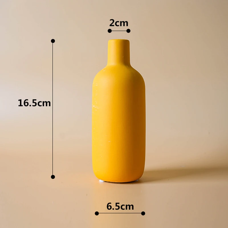 Nordic Ceramic Vase Decoration Dry Flower Arrangement Home Furnishings For Table Shelf Dining Room - Image 5