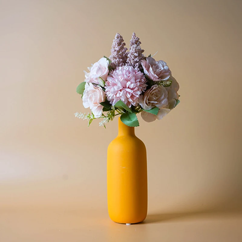 Nordic Ceramic Vase Decoration Dry Flower Arrangement Home Furnishings For Table Shelf Dining Room - Image 3