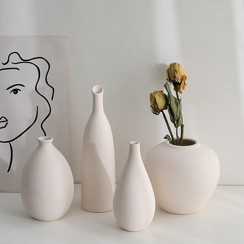 Ceramic Fired Vases,Hydroponic Dried Flower Utensils,Ornaments,Home Living Room Tables,Decorative Vases,Shaped Ceramic Vases - Image 5