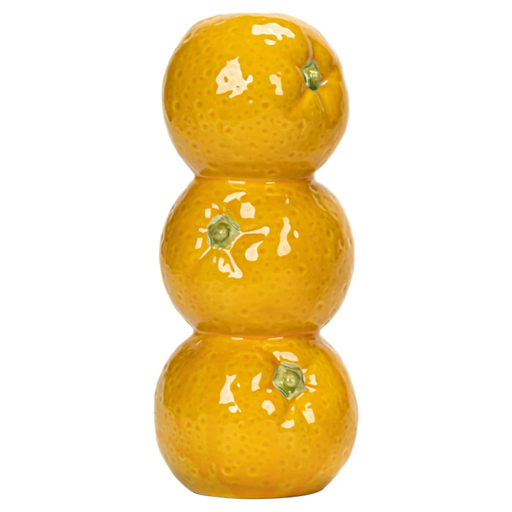 Ceramic Vase Orange Lemon Watermelon Fruit Fresh Flower Tabletop Centerpiece Home Living Room Office Decoration Desktop - Image 5