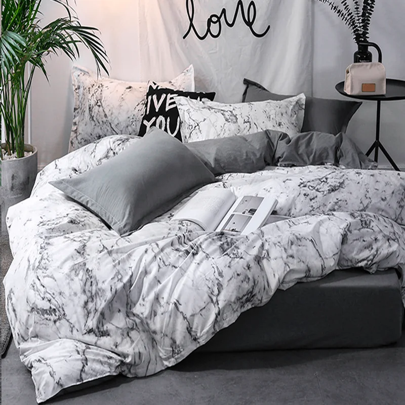 3pcs Duvet Cover Set with Pillow Case Double Comforter Bedding Set Quilt Cover Queen/King Couple or Single Bed - Image 4