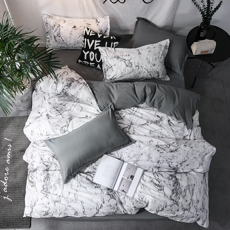 3pcs Duvet Cover Set with Pillow Case Double Comforter Bedding Set Quilt Cover Queen/King Couple or Single Bed - Image 3