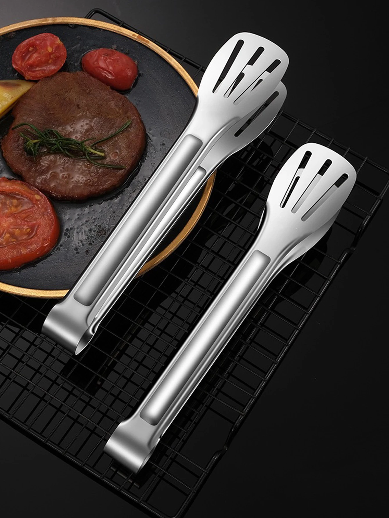 Stainless Steel Food Tongs Barbecue Tongs Meat Salad Steak Food Serving Clip Tweezers Long BBQ Cooking Tongs Kitchen Utensils - Image 5