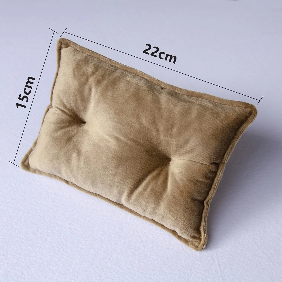 Newborn Photography Props Posing Velvet Poses Cushion Mini baby Pillow Mat Photography Accessories - Image 3