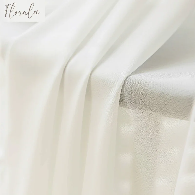 Solid White Tulle High Quality Thick Yarn Luxury Chiffon Sheer Window Curtains for Living Room Bedroom Decor Voile Opaque Drapes - Image 4