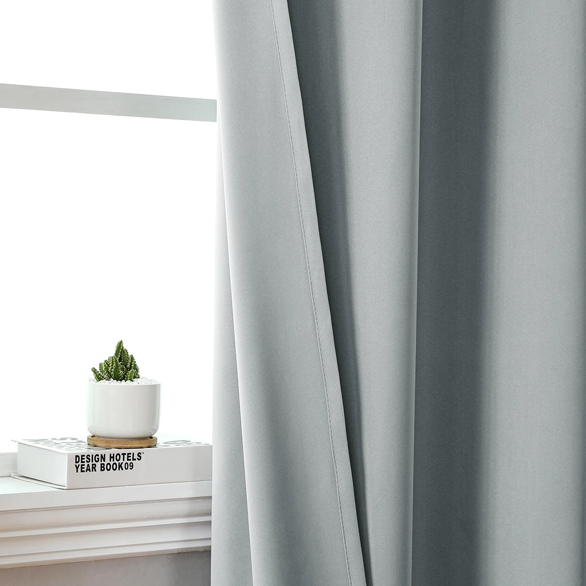 1pc Solid Short Curtain, Small Curtains for Kitchen, Bathroom, High Blackout Curtains for Home Decoration, UV Protection - Image 3