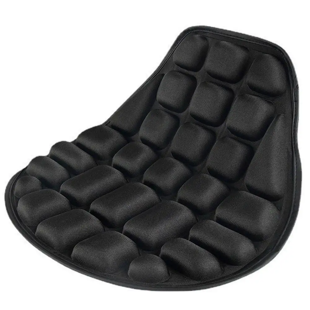 Universal Motorcycle Seat Cushion Fabric Seat Cover Saddles Breathable Comfort Pressure Relief Protector Motorbike Pads