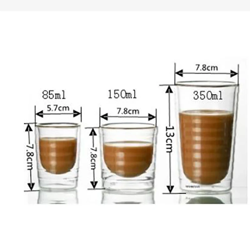 Nespresso Coffee Mug Heat Resistant Double Wall Tea Glass Cup Beer Coffee Handmade Creative Cold Beverage Transparent Drinkware - Image 6