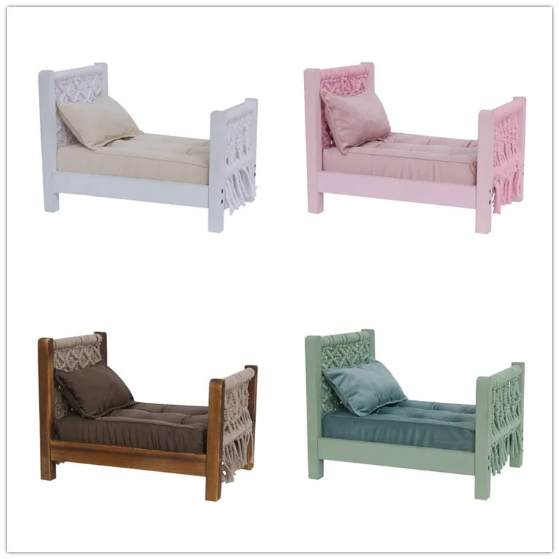 Newborn Photography Props Mini Mattress Cushion for Baby Bed Basket Chair Posing Bedding Fotografia Accessories - Image 4