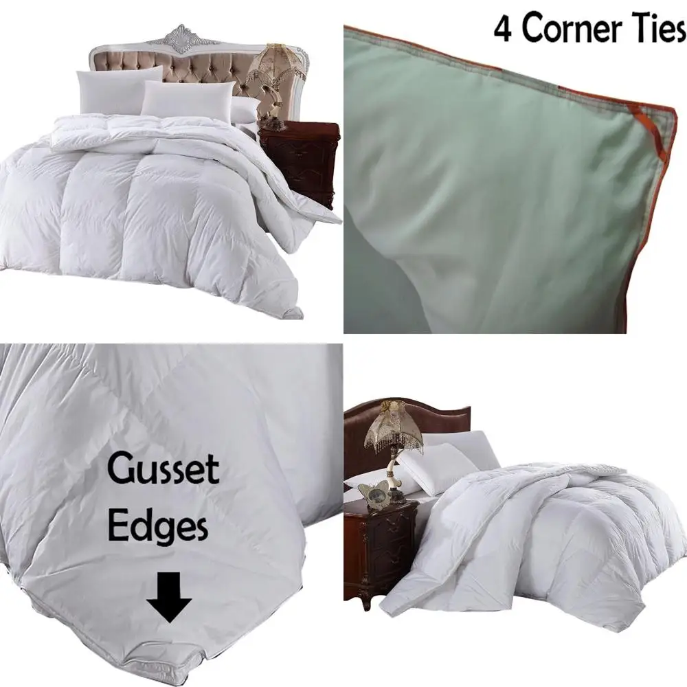 Down-Alternative Comforter 300 Thread Count King/Cal-King Size, Overfilled Duvet Insert, 100% Cotton Shell, Hypoallergenic Beddi