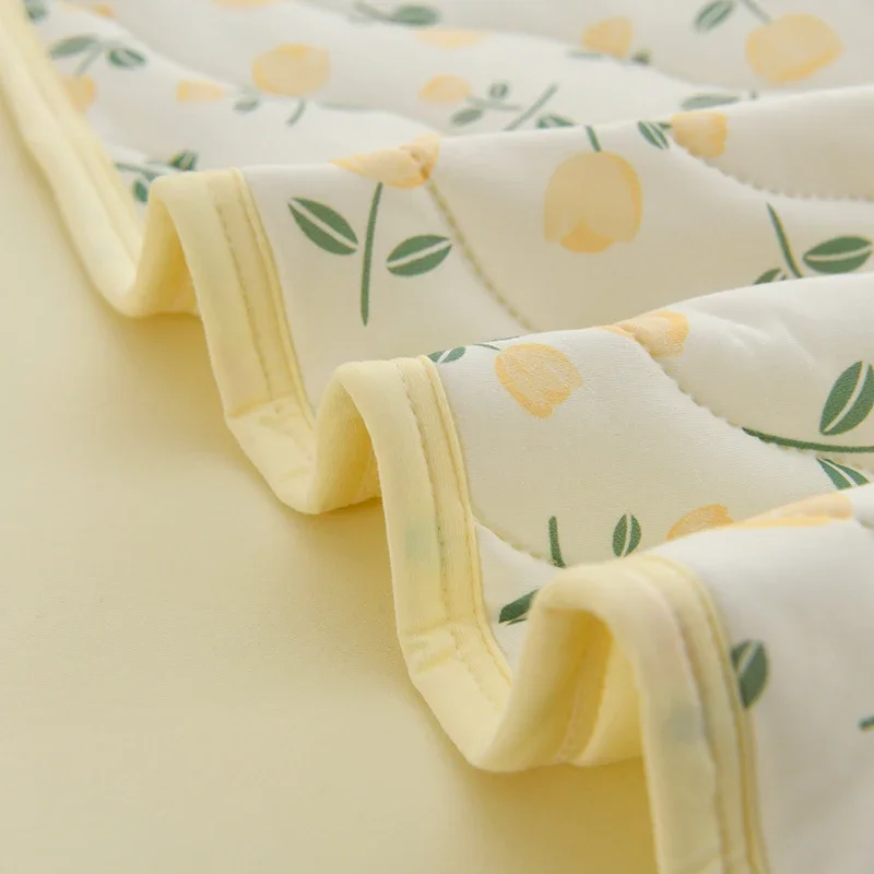 New Floral Print Spring Summer Quilt Soft Comfortable Quilted Quilts Single Double Blanket for Bed Comforter Knitted Thin Duvet - Image 5