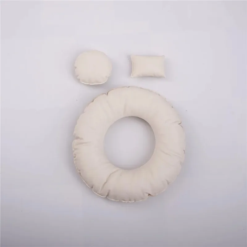 Newborn Photography Props Creativity Donut Posing Pillows Cushion Crescent Basket Filling Pillow Baby Photoshoot Accessories