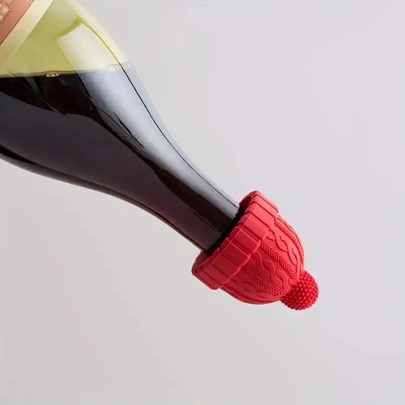 Silicone Wine Stopper Christmas Cap Wine Bottle Sealing Cover Stopper Fresh Red Wine Cork Champagne Bottle Stopper Kitchen Tools - Image 3