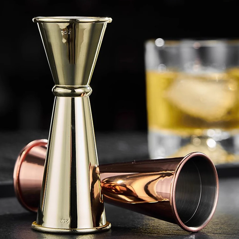 New Dual Shot Stainless Steel Measure Cup Cocktail Shaker Drink Spirit Measure Jigger Kitchen Bar Barware Tools - Image 3