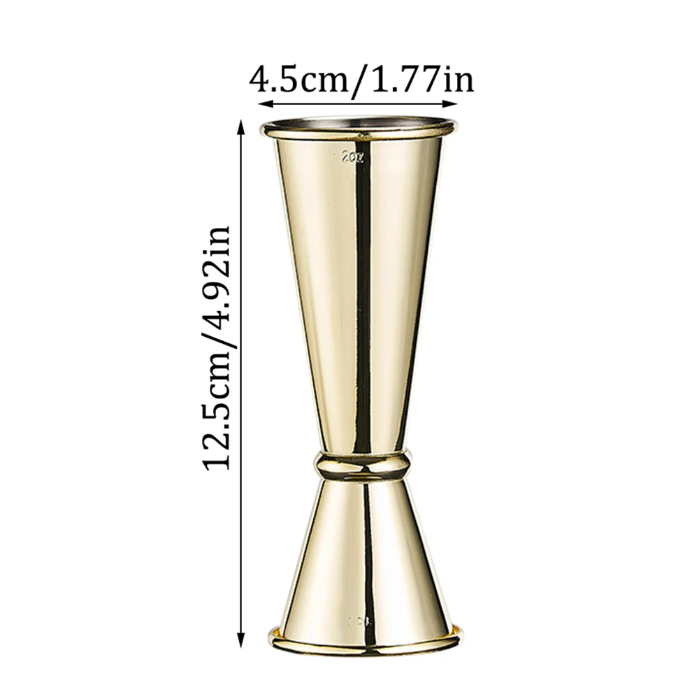 New Dual Shot Stainless Steel Measure Cup Cocktail Shaker Drink Spirit Measure Jigger Kitchen Bar Barware Tools - Image 6