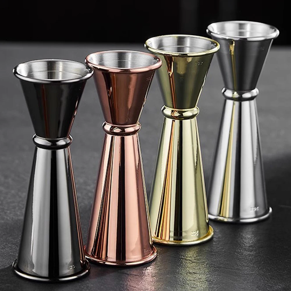 New Dual Shot Stainless Steel Measure Cup Cocktail Shaker Drink Spirit Measure Jigger Kitchen Bar Barware Tools - Image 4