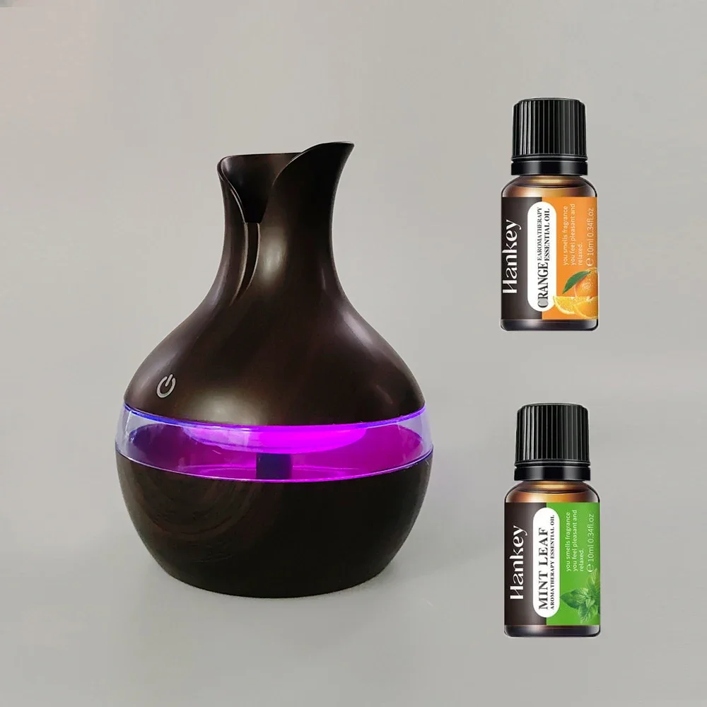 2 in 1 Humidifier & Essential Oil Diffuser 300ml Ultra Quiet, USB Powered for Home & Office 2 Essential Oils
