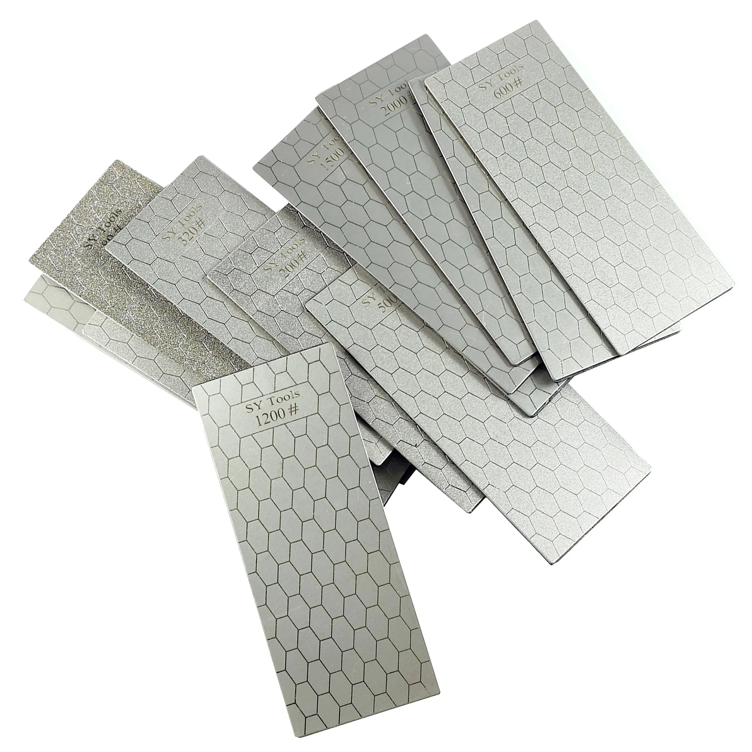 1pc Knife Sharpening Stone Kitchen Household Knife Diamond Knife Sharpener With Honeycomb Pattern 80#-3000# - Image 2