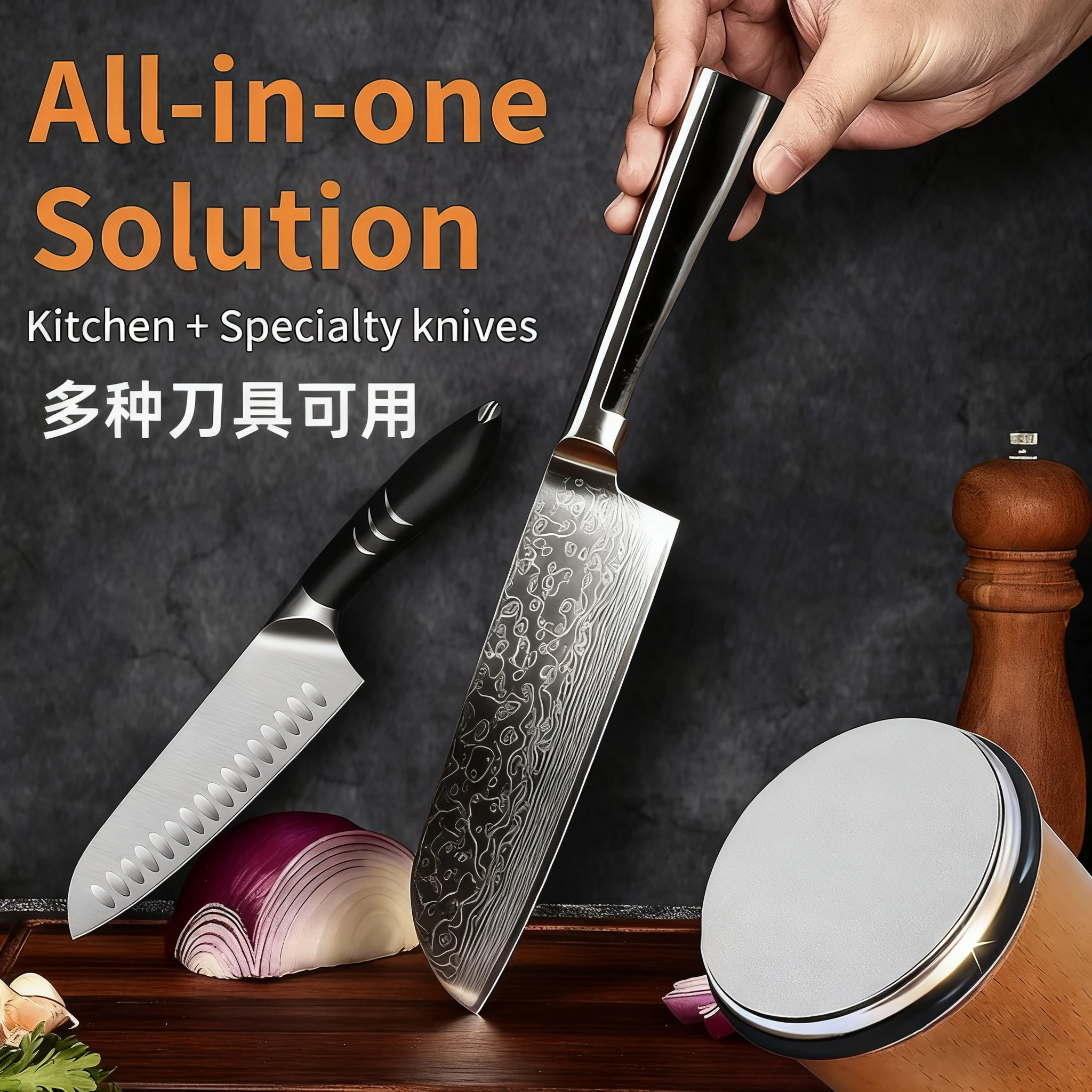 New Wooden【4 Angle】Rolling Knife Sharpener 15/18/20/22° Roller Sharpeners Professional Grinding System Diamond Sharpening Stone - Image 4