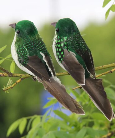 1PC Artificial Feather Bird Garden Floral Decoration Bird Foam Feather Products Fake Sparrow