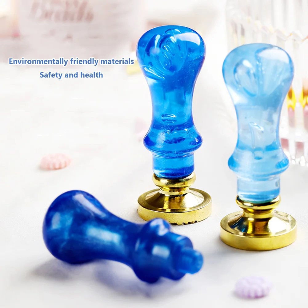 Starry Sky Wax Seal Stamps Vintage Crystal Handle Sealing Wax Stamps Handle Crafts Wedding Cards Scrapbooking Envelope Decor - Image 3