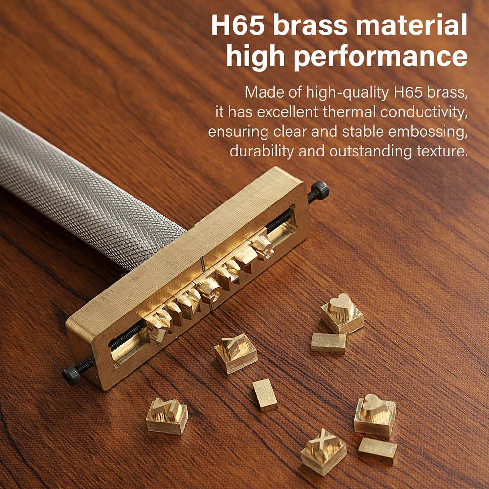 WUTA Brass Stamps Letter Number Alphabet Symbol Custom Personalized Logo Embossing Mold for Hot Foil Stamping Machine DIY Gifts - Image 3