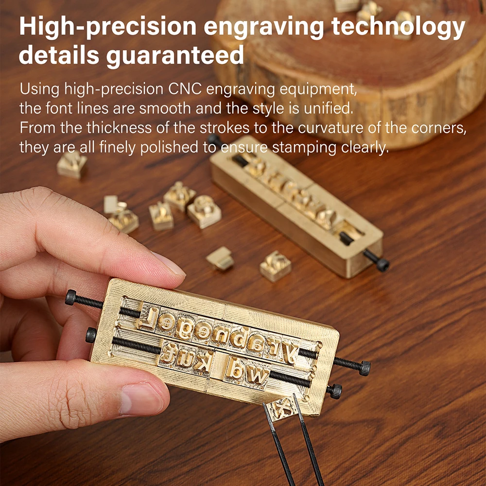 WUTA Brass Stamps Letter Number Alphabet Symbol Custom Personalized Logo Embossing Mold for Hot Foil Stamping Machine DIY Gifts - Image 4