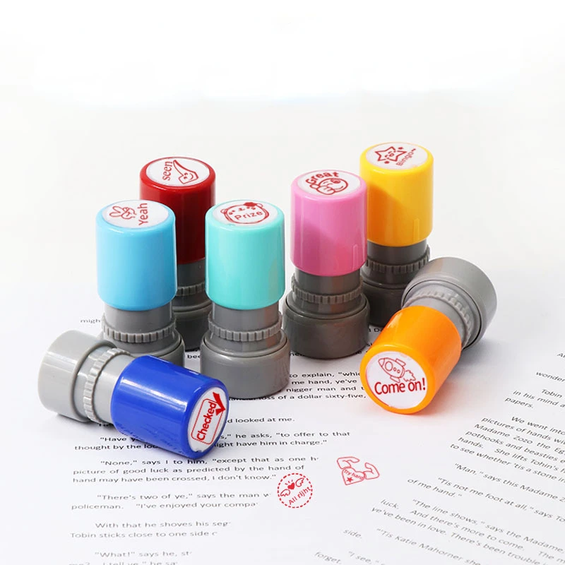 Various Styles Primary School Students Comments Encourage Stamp DIY Kindergarten Teacher Supplies Kids Toys Scrapbooking Seal - Image 3