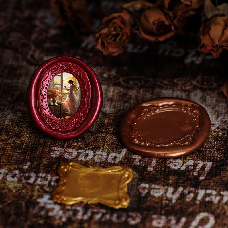 Photo Frame Series Sealing Wax Stamp Head Fire Paint Seal Wax Stamp Heads For DIY Scrapbooking Envelope Wedding Party Invitation - Image 6