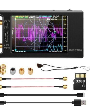 Spectrum Anslyzer NanoVNA-H4 Vector Network Antenna Analyzer 10KHz-1.5GHz MF HF VHF UHF Antenna Tuner 32GB nano vna NanoVNA-H