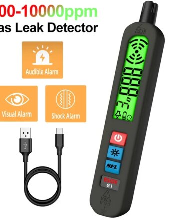 G1 Professional Gas Leak Detector Combustible Natural Co2 Flammable Alcohol LPG Methane Analyzer with Audible Visual Alarm