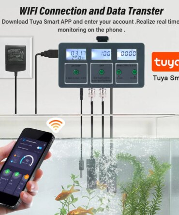 Tuya WiFi 8 In 1 Water Quality Detector S.G/PH/EC/ORP/TDS/CF/SALT/TEMP Measuring Analyzer Water Monitor Water Quality Tester