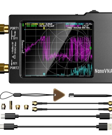 New NanoVNA-H Vector Network Antenna Analyzer 2.8" Display 10KHz-1.5GHz MF HF VHF UHF SWR With SD Card Slot Digital Nano Tester