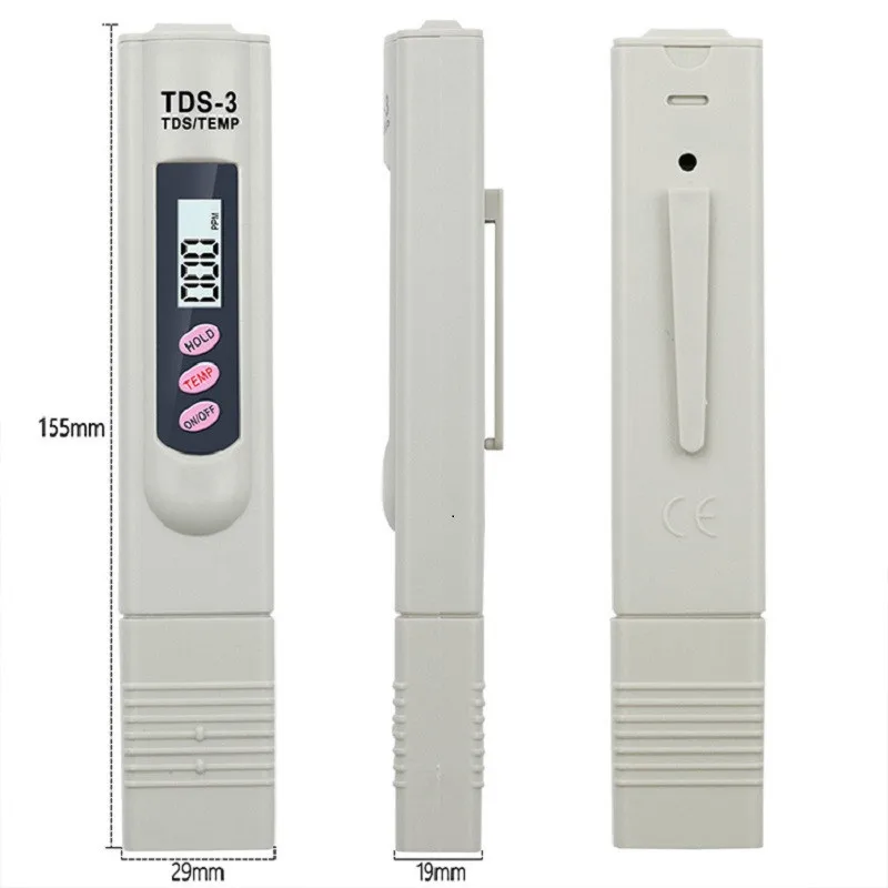 2-in-1 PPM Water TDS Meter Tester Drinking Water Quality Analyzer Monitor Filter Rapid Test Aquarium Hydroponics Pools PPM TDS-3 - Image 3