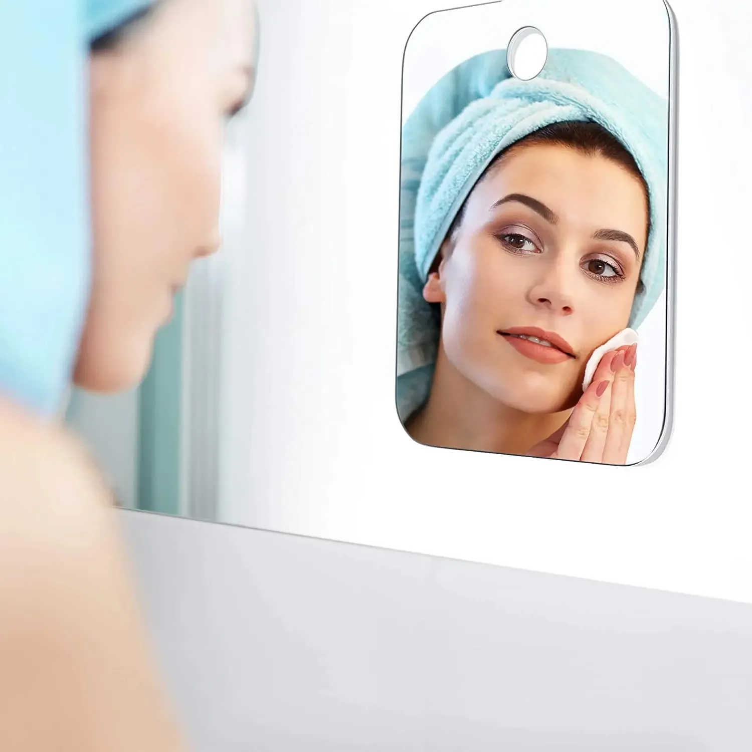 1pcs Acrylic Mirror With Wall Suction Shower Mirror For Man Shaving Women Makeup Portable Travel Bathroom Accessories - Image 6