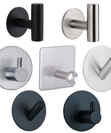 1Pcs Stainless Steel Silver Bathroom Hardware Set Towel Rack Toilet Paper Holder Towel Bar Hook Bathroom Accessories