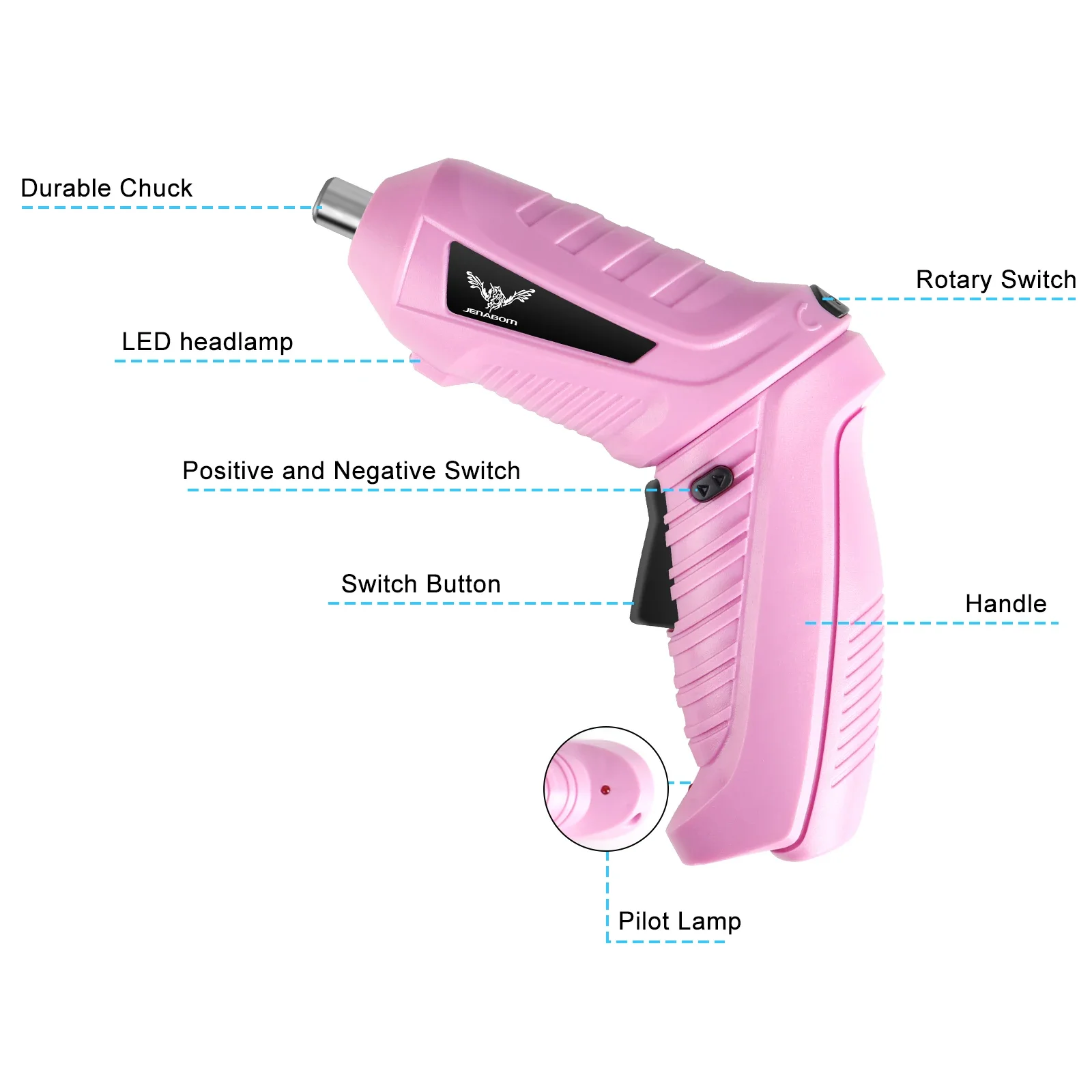 3.6V cordless drill rechargeable electric screwdriver, 3.5N · m maximum torque electric screwdriver, front LED light - Image 2