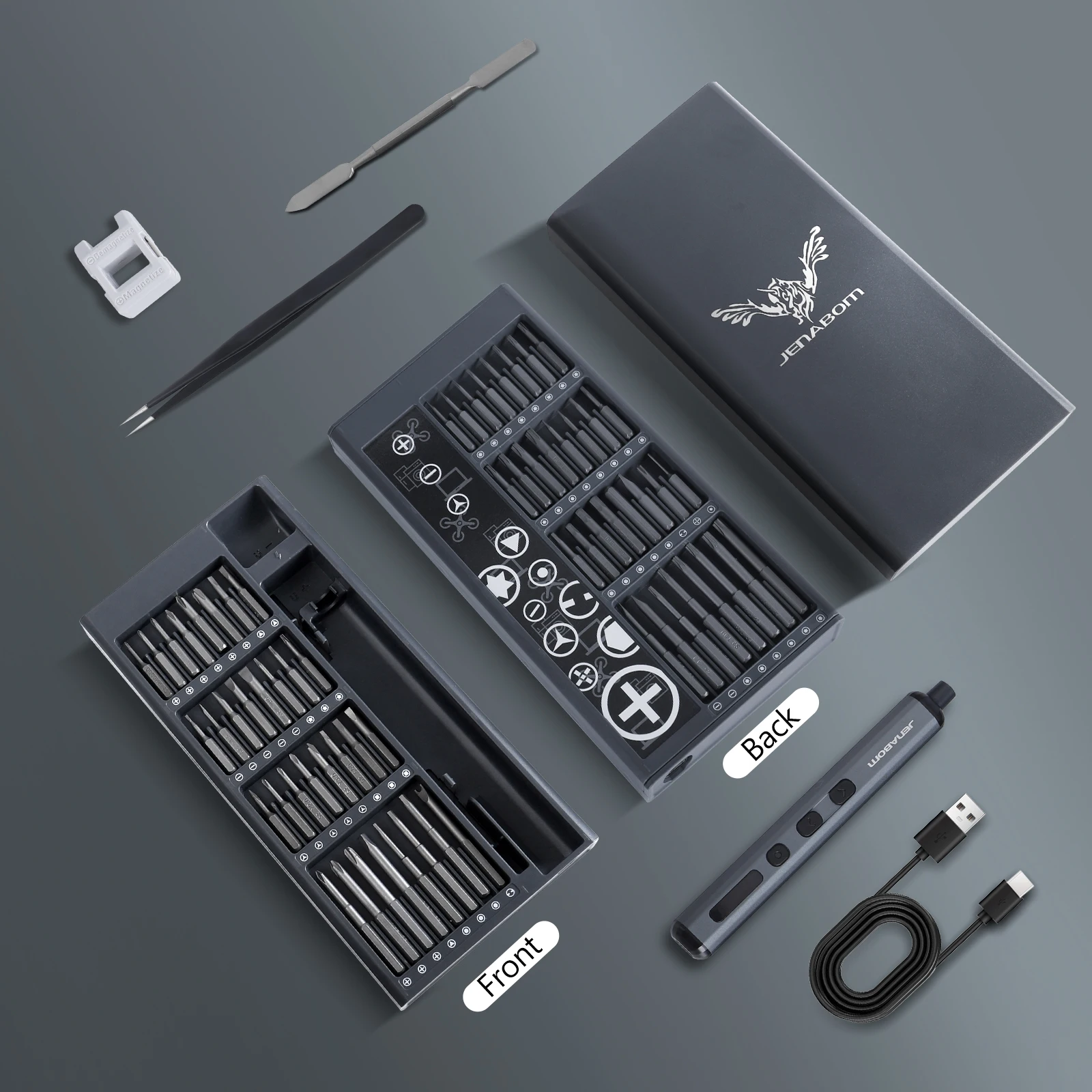 68 in 1 Mini Cordless Electric Screwdriver Set Precision Rechargeable Kit Magnetic Storage Maintenance Tools for Phone Camera PC - Image 2