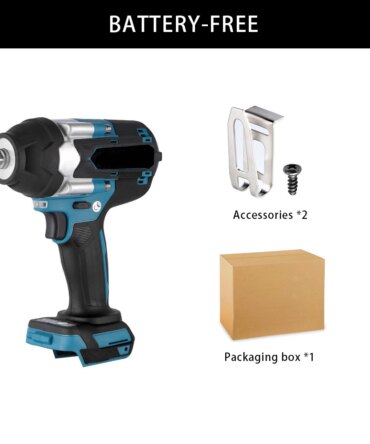 1/2" Brushless Electric Impact Wrench 2800N.M Torque Removal Screw Nut Screwdriver Home Power Tool for Makita 18V Batte