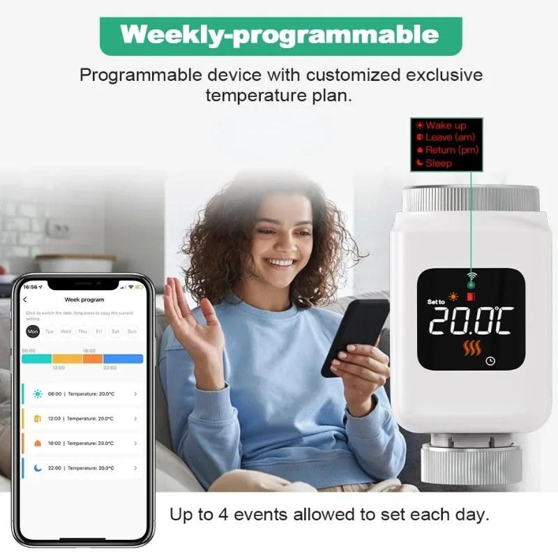 Smart Zigbee Thermoregulator Thermostat Timer Tuya Smart Devices Home Improvement Family Intelligence System - Image 5