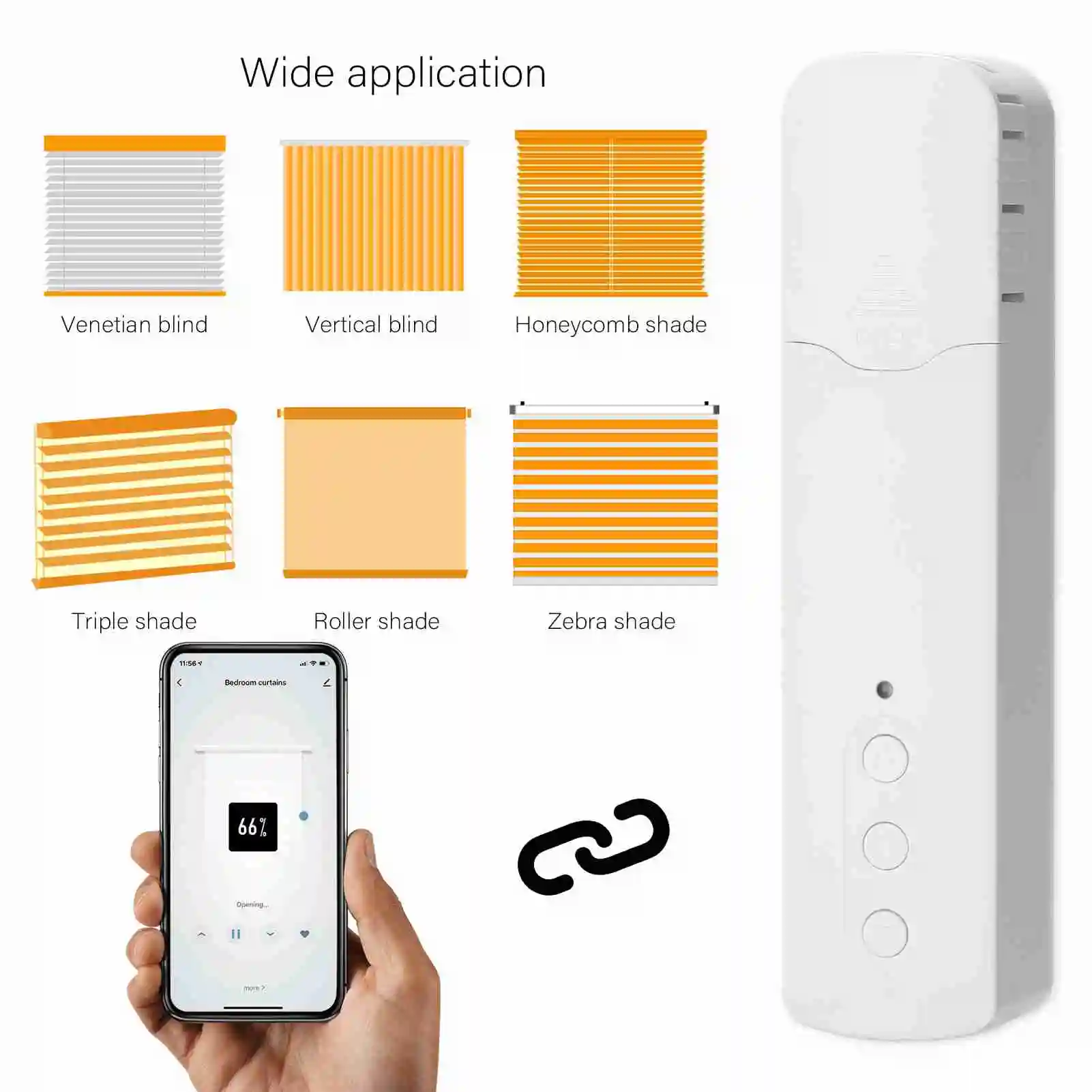 Tuya WiFi TM616EGWT Intelligent Pull Bead Curtain Motor Intelligent Home Household Hotel Electric Curtain Motors Mobilephone APP - Image 5