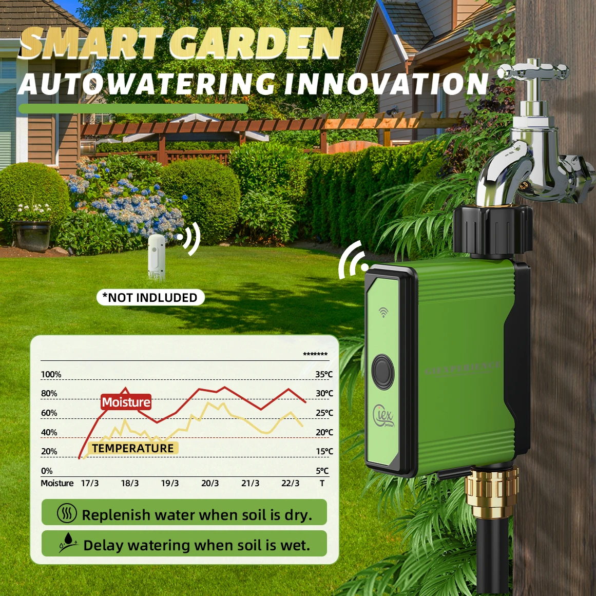 ZIGBEE WIFI Garden Watering Timer Smart Sprinkler Drip Irrigation System Built-in Water Flow Recorder Controller TUYA - Image 4
