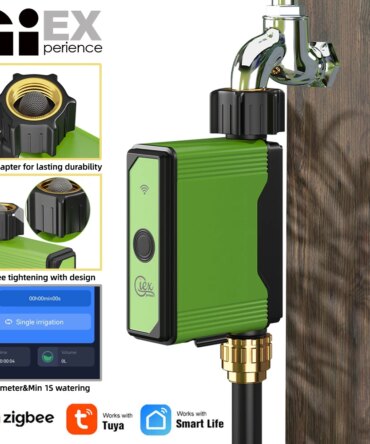 ZIGBEE WIFI Garden Watering Timer Smart Sprinkler Drip Irrigation System Built-in Water Flow Recorder Controller TUYA